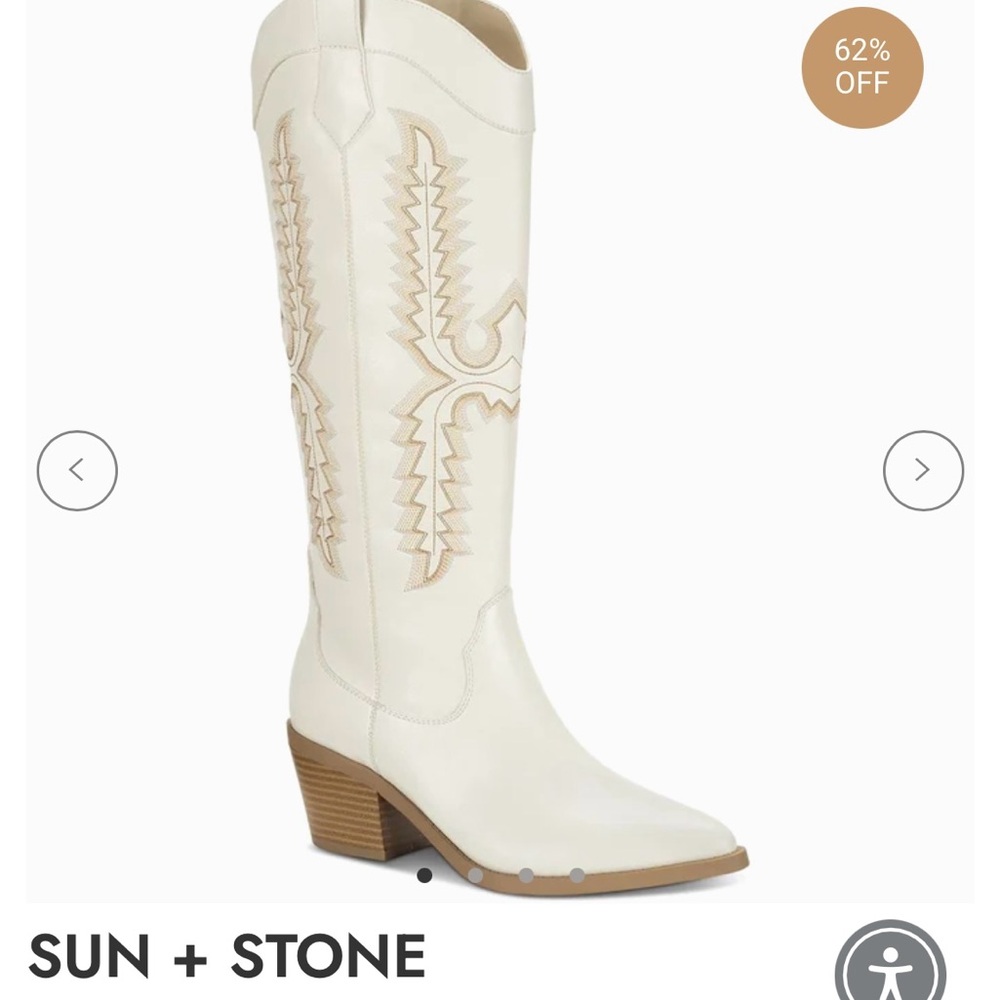 **NEW** White Cowboy Boots
